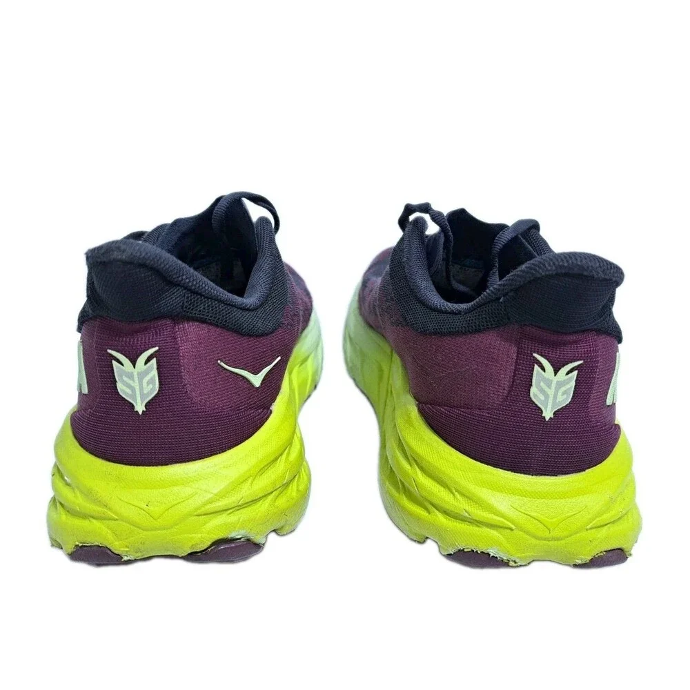 Hoka Speedgoat 5 Women's Size 9.5B Black Purple Green Running Shoes Sneakers